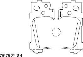 Asimco KD2785 - Тормозные колодки, дисковые, комплект autospares.lv