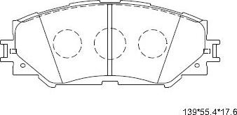 Asimco KD2780 - Тормозные колодки, дисковые, комплект autospares.lv