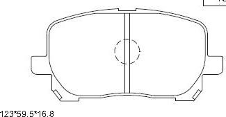 Asimco KD2770 - Тормозные колодки, дисковые, комплект autospares.lv