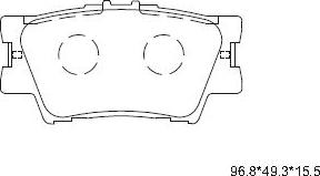 Asimco KD2772 - Тормозные колодки, дисковые, комплект autospares.lv