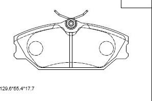 Asimco KD7501W - Тормозные колодки, дисковые, комплект autospares.lv