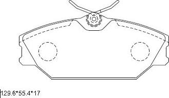 Asimco KD7501 - Тормозные колодки, дисковые, комплект autospares.lv