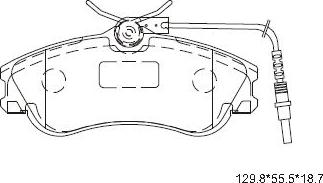 Asimco KD7523 - Тормозные колодки, дисковые, комплект autospares.lv