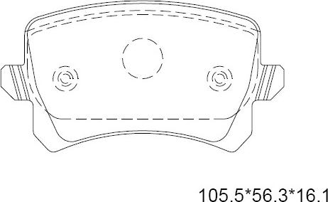 Asimco KD7579 - Тормозные колодки, дисковые, комплект autospares.lv