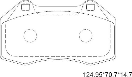 Asimco KD7576 - Тормозные колодки, дисковые, комплект autospares.lv