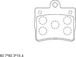 Asimco KD7573 - Тормозные колодки, дисковые, комплект autospares.lv