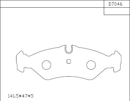 Asimco KD7046 - Тормозные колодки, дисковые, комплект autospares.lv