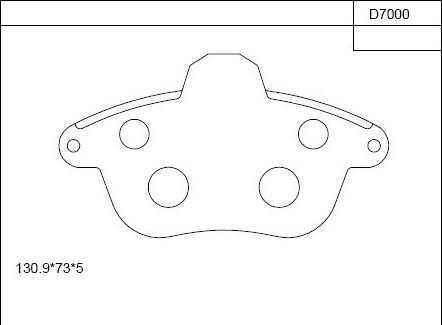 Asimco KD7000 - Тормозные колодки, дисковые, комплект autospares.lv