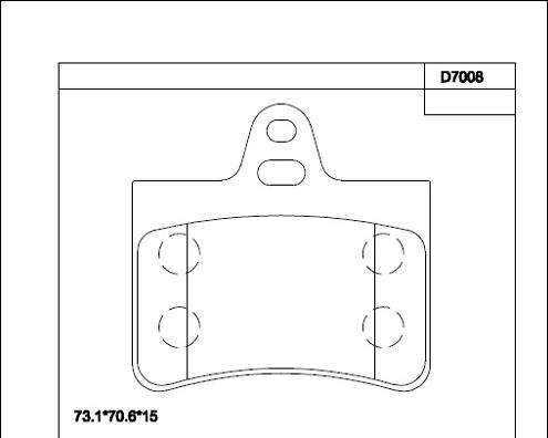 Asimco KD7008 - Тормозные колодки, дисковые, комплект autospares.lv