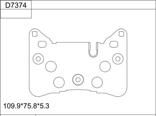 Asimco KD7374 - Тормозные колодки, дисковые, комплект autospares.lv