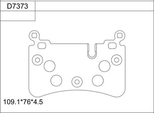 Asimco KD7373 - Тормозные колодки, дисковые, комплект autospares.lv