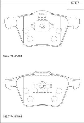 JP Group 1563604410 - Тормозные колодки, дисковые, комплект autospares.lv