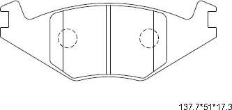 Asimco KD7790 - Тормозные колодки, дисковые, комплект autospares.lv