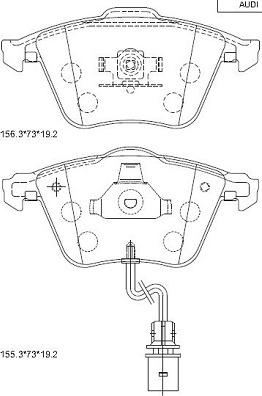 Asimco KD7798 - Тормозные колодки, дисковые, комплект autospares.lv