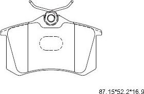 Frigair 23554 - Тормозные колодки, дисковые, комплект autospares.lv