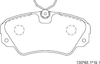 Asimco KD7769 - Тормозные колодки, дисковые, комплект autospares.lv