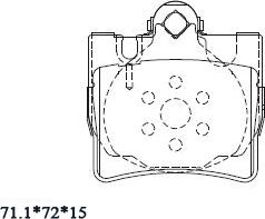 Asimco KD7739 - Тормозные колодки, дисковые, комплект autospares.lv