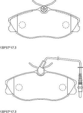 Asimco KD7729 - Тормозные колодки, дисковые, комплект autospares.lv