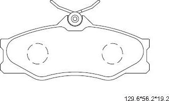 Asimco KD7777 - Тормозные колодки, дисковые, комплект autospares.lv