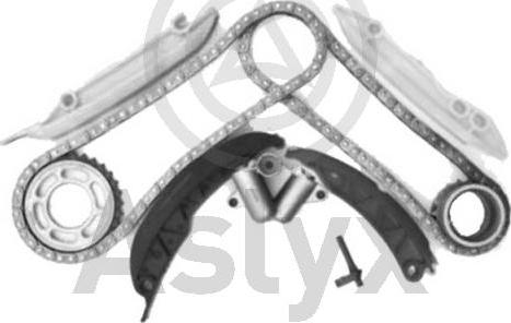 Aslyx AS-506964 - Комплект цепи привода распредвала autospares.lv