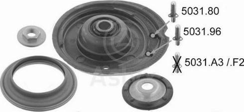 Aslyx AS-105876 - Опора стойки амортизатора, подушка autospares.lv