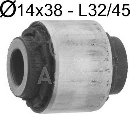 Aslyx AS-105362 - Сайлентблок, рычаг подвески колеса autospares.lv