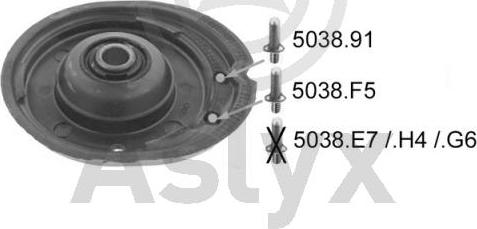 Aslyx AS-202484 - Опора стойки амортизатора, подушка autospares.lv