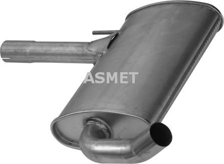 Asmet 04.041 - Средний глушитель выхлопных газов autospares.lv