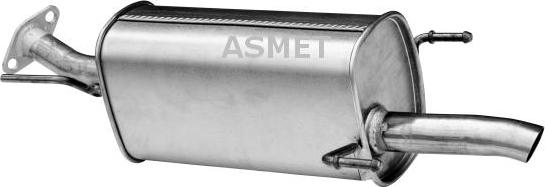 Asmet 05.160 - Глушитель выхлопных газов, конечный autospares.lv