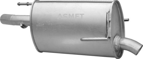 Asmet 05.163 - Глушитель выхлопных газов, конечный autospares.lv