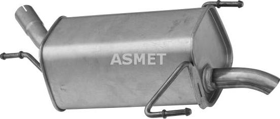 Asmet 05.132 - Глушитель выхлопных газов, конечный autospares.lv