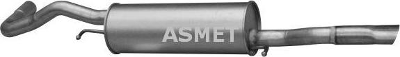 Asmet 06.011 - Глушитель выхлопных газов, конечный autospares.lv