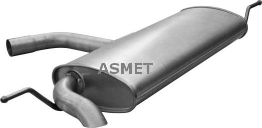 Asmet 03.118 - Глушитель выхлопных газов, конечный autospares.lv