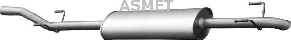 Asmet 02.045 - Глушитель выхлопных газов, конечный autospares.lv