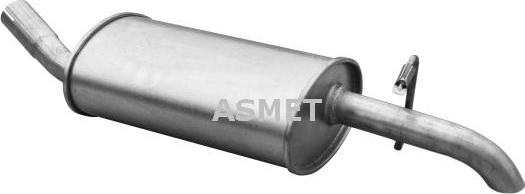 Asmet 07.068 - Глушитель выхлопных газов, конечный autospares.lv