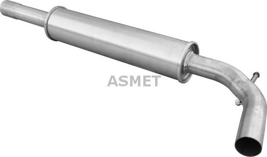 Asmet 19.012 - Средний глушитель выхлопных газов autospares.lv