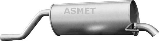 Asmet 16.099 - Глушитель выхлопных газов, конечный autospares.lv