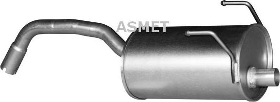 Asmet 16.059 - Глушитель выхлопных газов, конечный autospares.lv