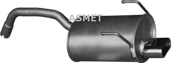 Asmet 16.085 - Глушитель выхлопных газов, конечный autospares.lv