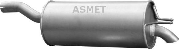 Asmet 16.082 - Глушитель выхлопных газов, конечный autospares.lv