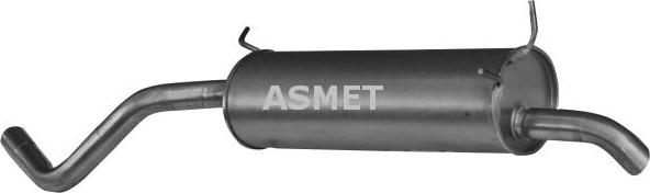 Asmet 10.048 - Глушитель выхлопных газов, конечный autospares.lv