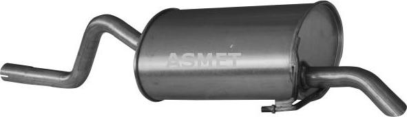 Asmet 10.059 - Глушитель выхлопных газов, конечный autospares.lv