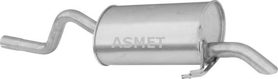 Asmet 10.085 - Глушитель выхлопных газов, конечный autospares.lv