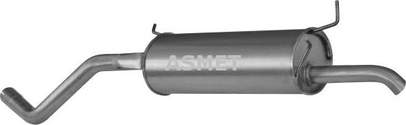 Asmet 10.037 - Глушитель выхлопных газов, конечный autospares.lv