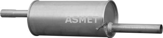 Asmet 10.101 - Глушитель выхлопных газов, конечный autospares.lv