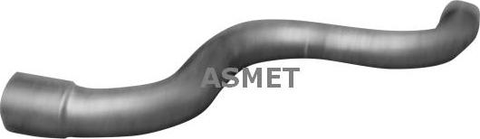 Asmet 18.004 - Труба выхлопного газа autospares.lv