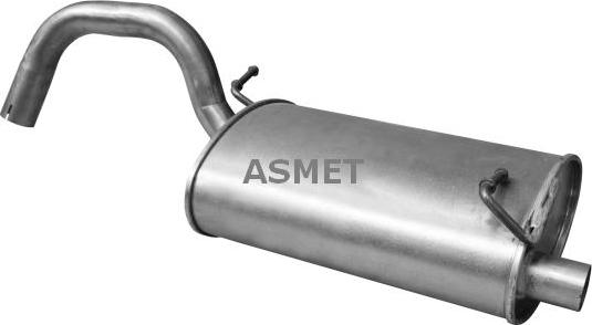 Asmet 18.027 - Глушитель выхлопных газов, конечный autospares.lv