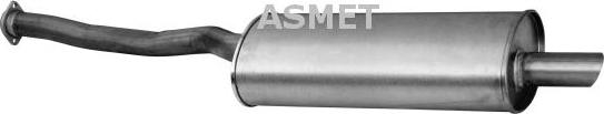 Asmet 12.035 - Глушитель выхлопных газов, конечный autospares.lv