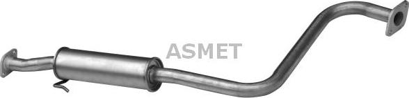 Asmet 30.002 - Средний глушитель выхлопных газов autospares.lv