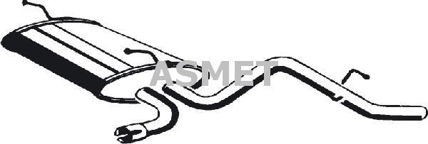 Asmet 24.080 - Глушитель выхлопных газов, конечный autospares.lv